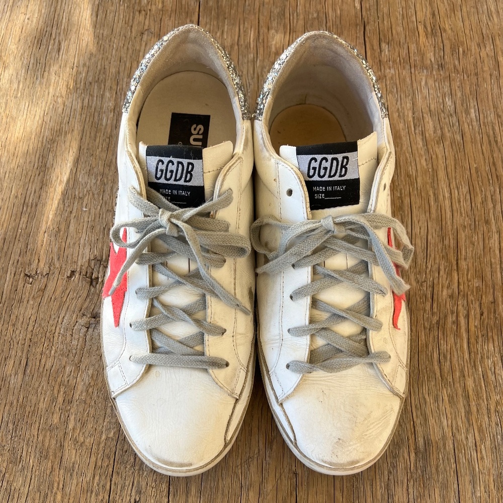 Rare Golden Goose ✨ Pink Star + Glitter Heel + Leopard Print — Timeless & Preppy